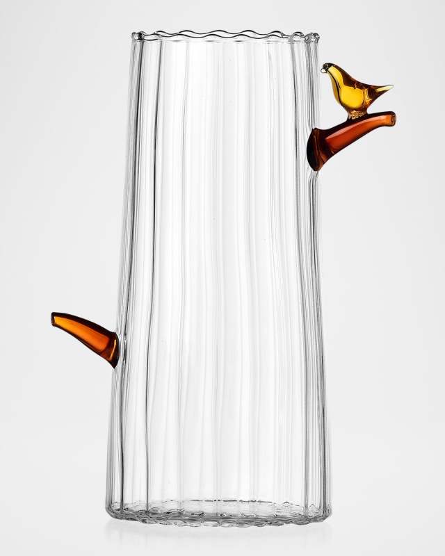 Birds Amber Bird Vase